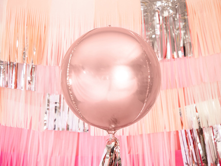 Balon foliowy Cyfra ''8'', 35cm, różowe złoto