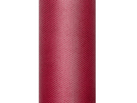 Tiul gładki, bordo, 0,15 x 9m (1 szt. / 9 mb.)