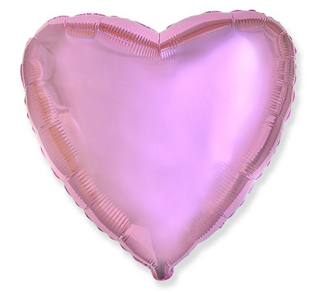 #BFK Balon foliowy 18" FX - Serce (b. jasnoróżowe), niepakowany
