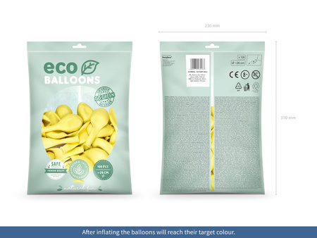 Balony Eco 26cm pastelowe, lawenda (1 op. / 100 szt.)