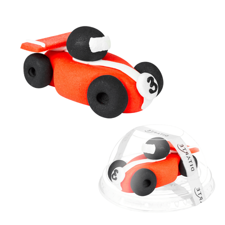 Figurka na tort SAMOCHODZIK CZERWONY 70x35 mm Ditarte