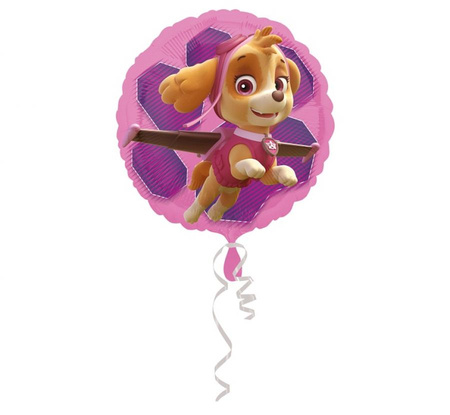 #BFK Balon foliowy 18" CIR - "Paw Patrol Pink Skye & Everest"