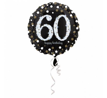 #BFK Balon foliowy 18" CIR - "Sparkling Birthday 60"