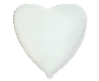 #BFK Balon foliowy 18" FX - Serce (białe), niepakowany