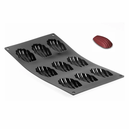  Forma silikonowa, mata Moul’Flex do ciastek - magdalenek 30x17,5 cm DE BUYER