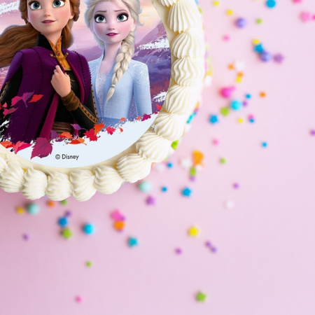 Opłatek na tort FROZEN II KRAINA LODU ELSA