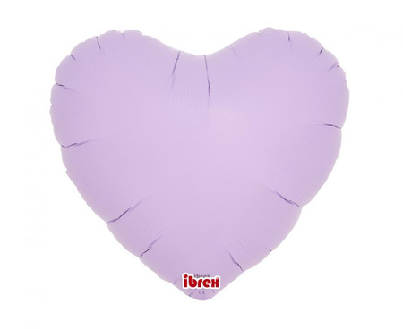 #BFK Balon Ibrex Hel, serce 14", Pastel Lavender, 5 szt.