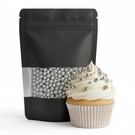 Perełki cukrowe SREBRNE 50g miękkie