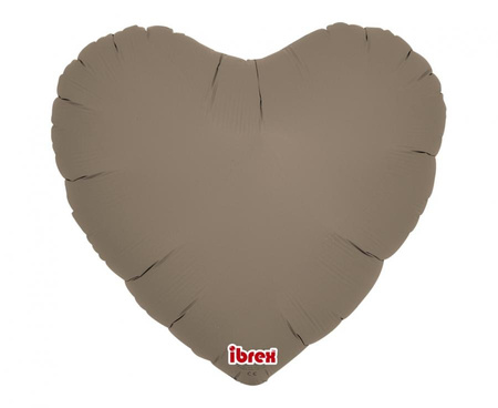 #BFK Balon Ibrex Hel, serce 14", Taupe, 5 szt.