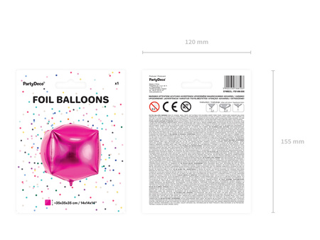 Balon foliowy Cyfra ''1'', 35cm, różowe złoto