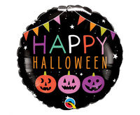 #BFK Balon foliowy 18" QL RND "Happy Halloween" (dynie i banery) KK
