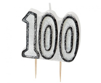 #SU Świeczka piker Glitz 100, czarna