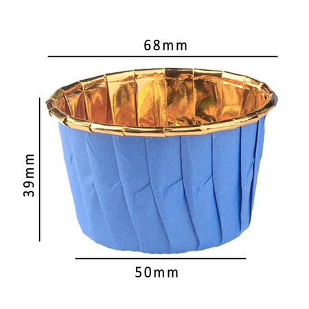Papilotki kubeczki do muffin NIEBIESKIE 50 szt.