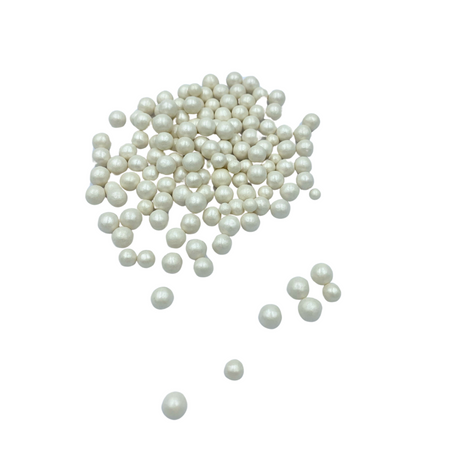 Perełki cukrowe BIAŁE MIX WIELKOŚCI 50g