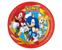 #ZTA Talerzyki papierowe Sonic, next generation, 23 cm, 8 szt. (plastic-free) (papier FSC)