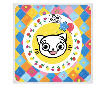 #ZSE_GD Serwetki pap. Kicia Kocia (licencja), 33 x 33cm, 20 szt.