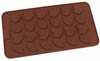 Foremka silikonowa na czekoladki lód żelki LISTKI 21x11 cm