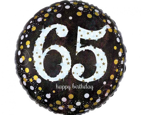 #BFK Balon foliowy 18" CIR HOLO - Sparkling Birthday 65