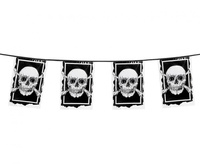 #DEGI Girlanda Czaszka Pirata, flagi, 6m