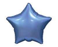 #BFK Balon foliowy "Gwiazda", matowa, barwinek, 19" KK