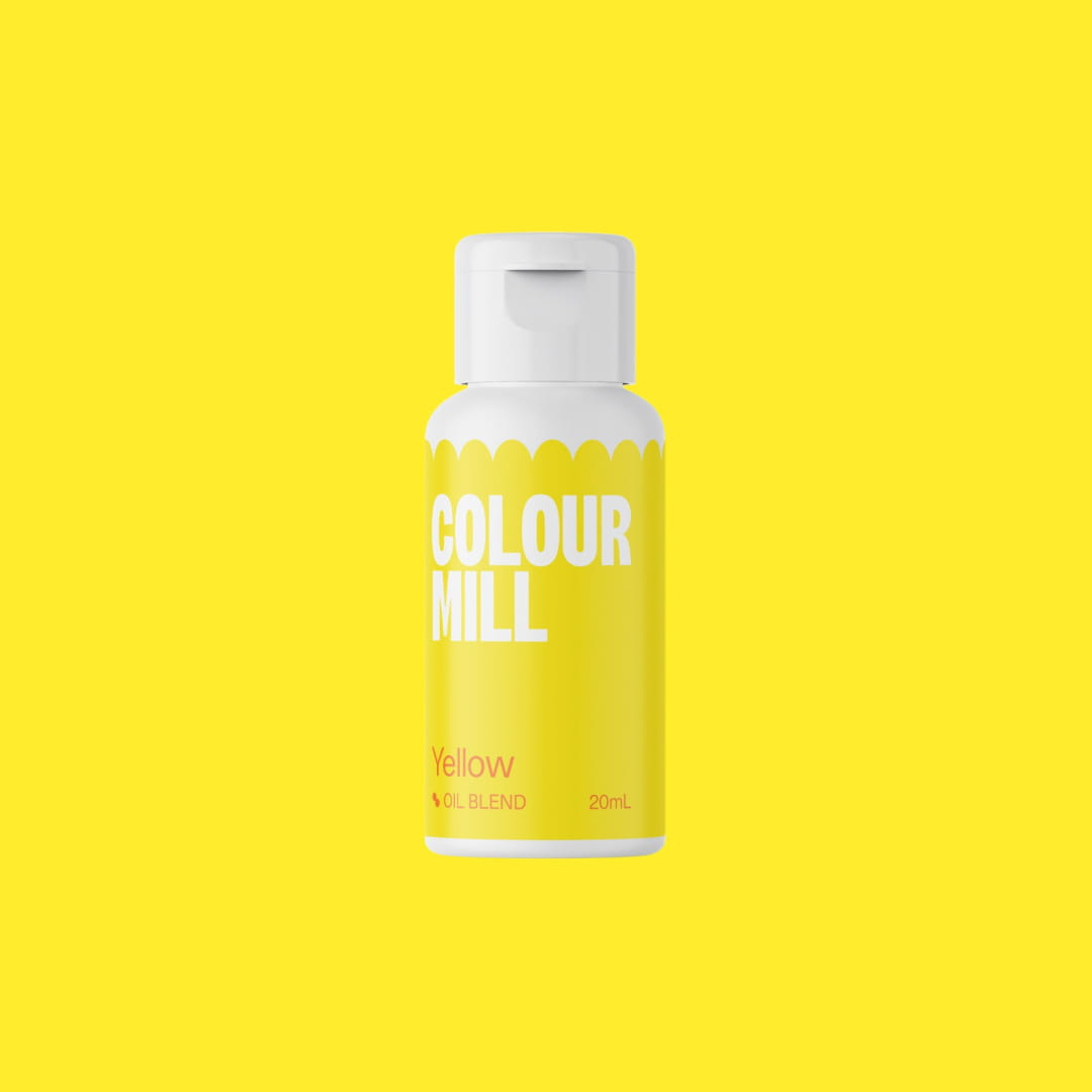 Barwnik olejowy do mas tłustych Yellow 20 ml Colour Mill – opakowanie