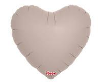 #BFK Balon Ibrex Hel, serce 14", Warm Gray, 5 szt.