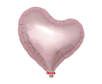 #BFK Balon Ibrex Hel, serce Sweet 18", Metallic Light Pink, 5 szt.