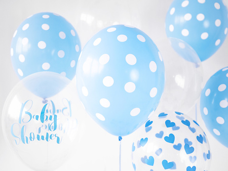 Balony 30cm, Dinozaury, Pastel Pure White (1 op. / 6 szt.)