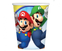 #ZKU Kubeczki papierowe Super Mario 250 ml, 8 szt. (NT)