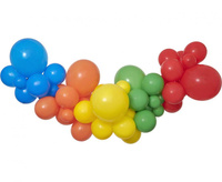 #GB Girlanda balonowa DIY Tęczowa, 65 szt.