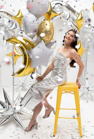 Dekoracja papierowa Pająki, 27x17 cm, czarny (1 op. / 5 szt.)