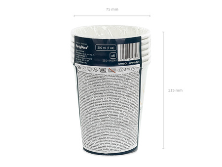 Kubeczki She said yes!, różowe złoto, 220ml (1 op. / 6 szt.)