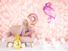 Balon foliowy Litera ''Q'', 35cm, holograficzny