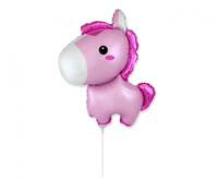#BFK Balon foliowy 14" FX - Konik (różowy), niepakowany