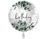 #BFK Balon foliowy zielony Magic Wishes S40,45cm zapakowany