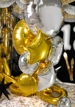 Balon foliowy Cyfra ''1'', 86 cm, biały