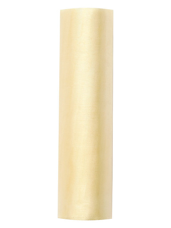 Organza Gładka, biały, 0,16 x 9m (1 szt. / 9 mb.)