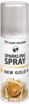 Barwnik w sprayu ZŁOTY NOWY BEZ E171 50 ml Food Colours