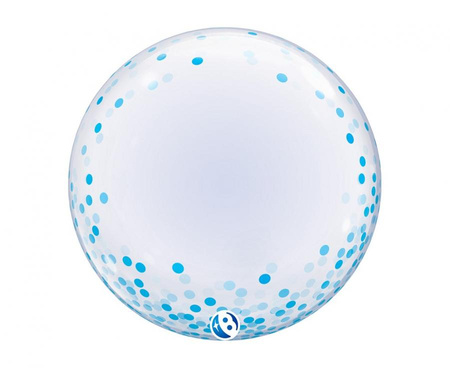 #BFK Balon Takara DECO Blue Confetti Dots, 24"