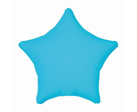 #BFK Balon foliowy Gwiazda, fluor niebieski, 19"