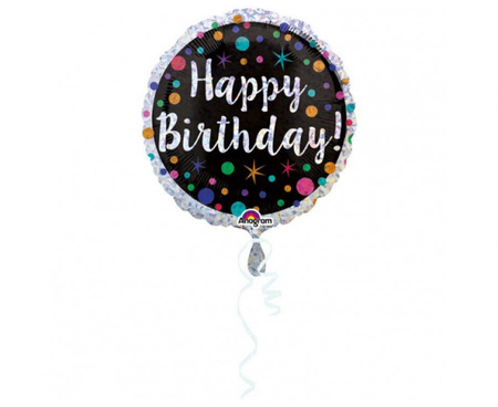 #BFK Balon foliowy 18" CIR - Polka dot Birthday