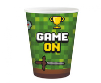 #ZKU_GD Kubeczki papierowe Game On, 250 ml, 6 szt. KK