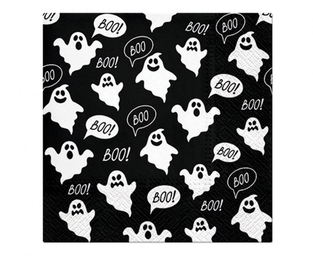 Serwetki papierowe PAW Boo (black) 33x33 cm / 20 szt.