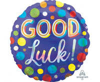 #BFK Balon foliowy 18" SHP - Holo iridescent good luck dots
