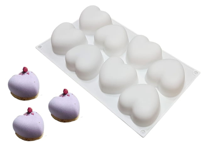 Forma silikonowa do monoporcji SERCA 8 gniazd widok ogólny