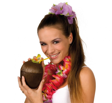 #ZSŁ Kubek kokosowy ze słomką