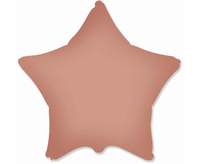 #BFK Balon foliowy 18" FX - Gwiazda (matowa Vintage Rose) KK