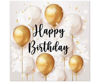 #ZSE Serwetki Lunch Gold Celebration 33x33 cm, 20 szt.