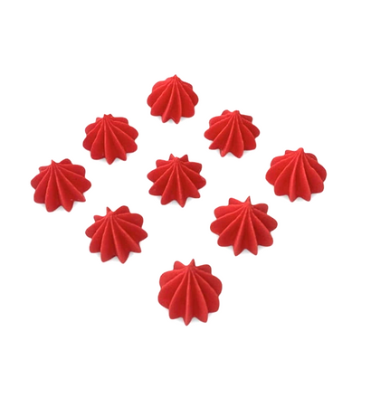 Mini bezy na tort CZERWONY 9 szt. Slado