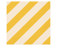 #ZSE_GD Serwetki pap. Paski (żółty-beżowy) 33x33 cm, 20 szt.